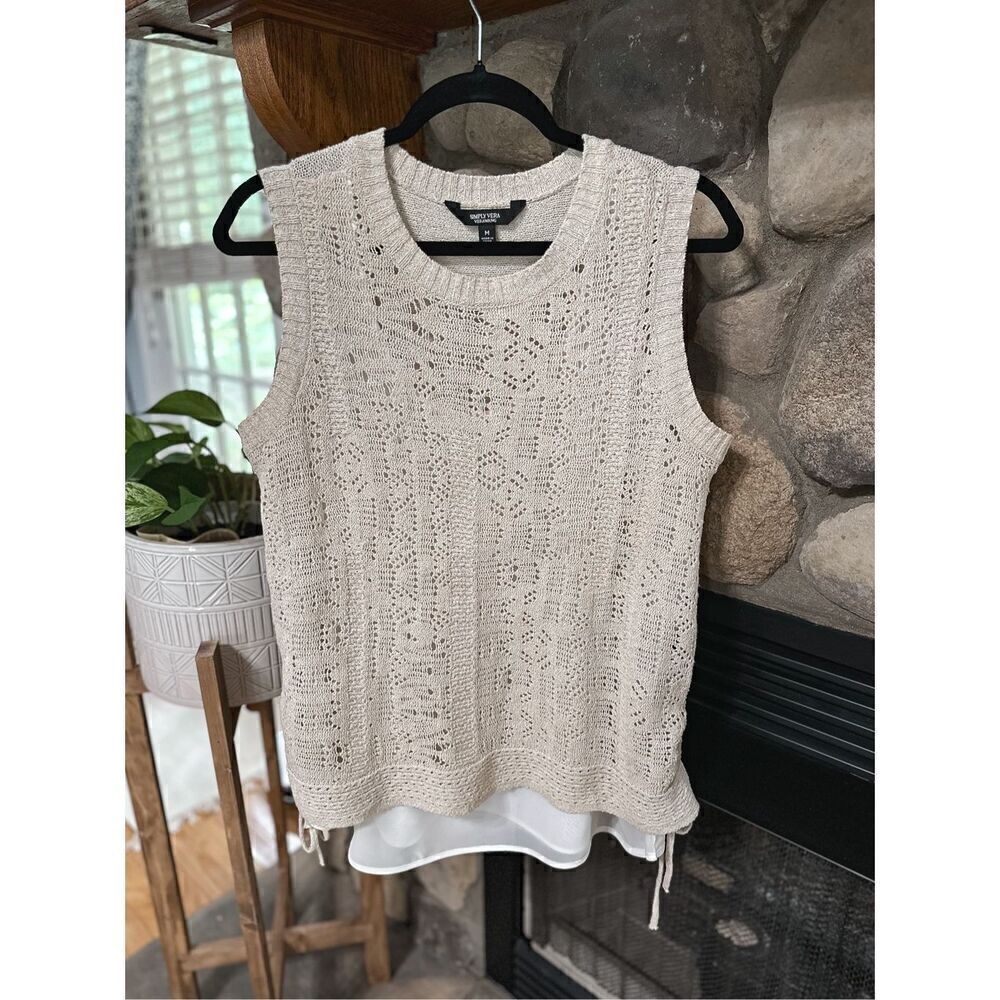 Vera Wang knit layer top